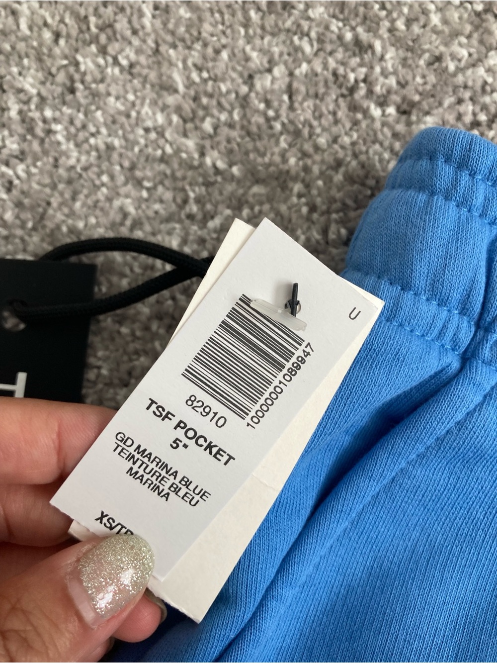 Aritzia Sky Blue Super Fleece Athletic Shorts - Picture 3 of 7
